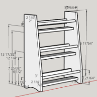 Screenshot of the SketchUp model